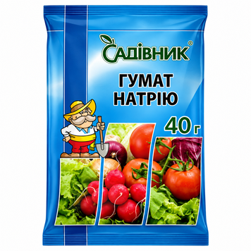 Гумат Натрію - 40 г, Садівник 00459 фото